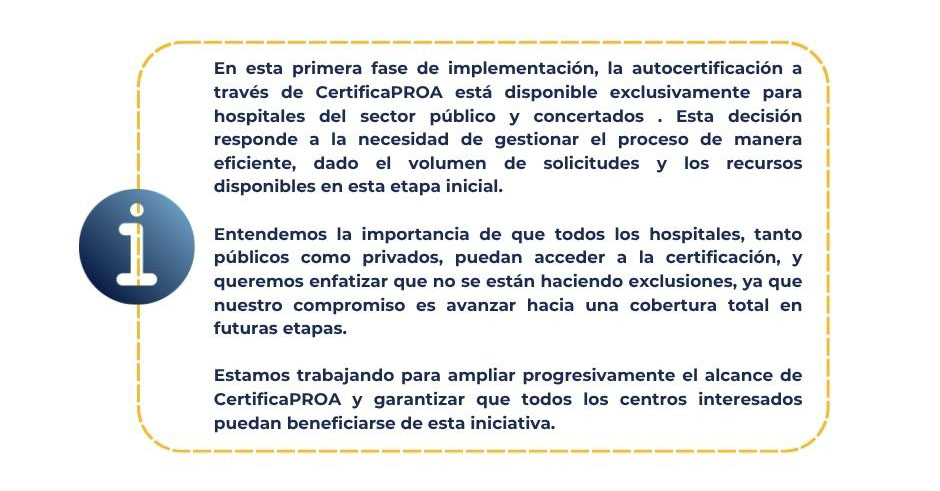 Información autocertificado